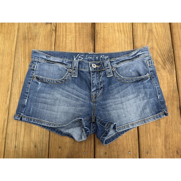 London Jeans Pants - Vintage Y2K London Jeans Denim Low Rise Micro Mini Shorts Size  4